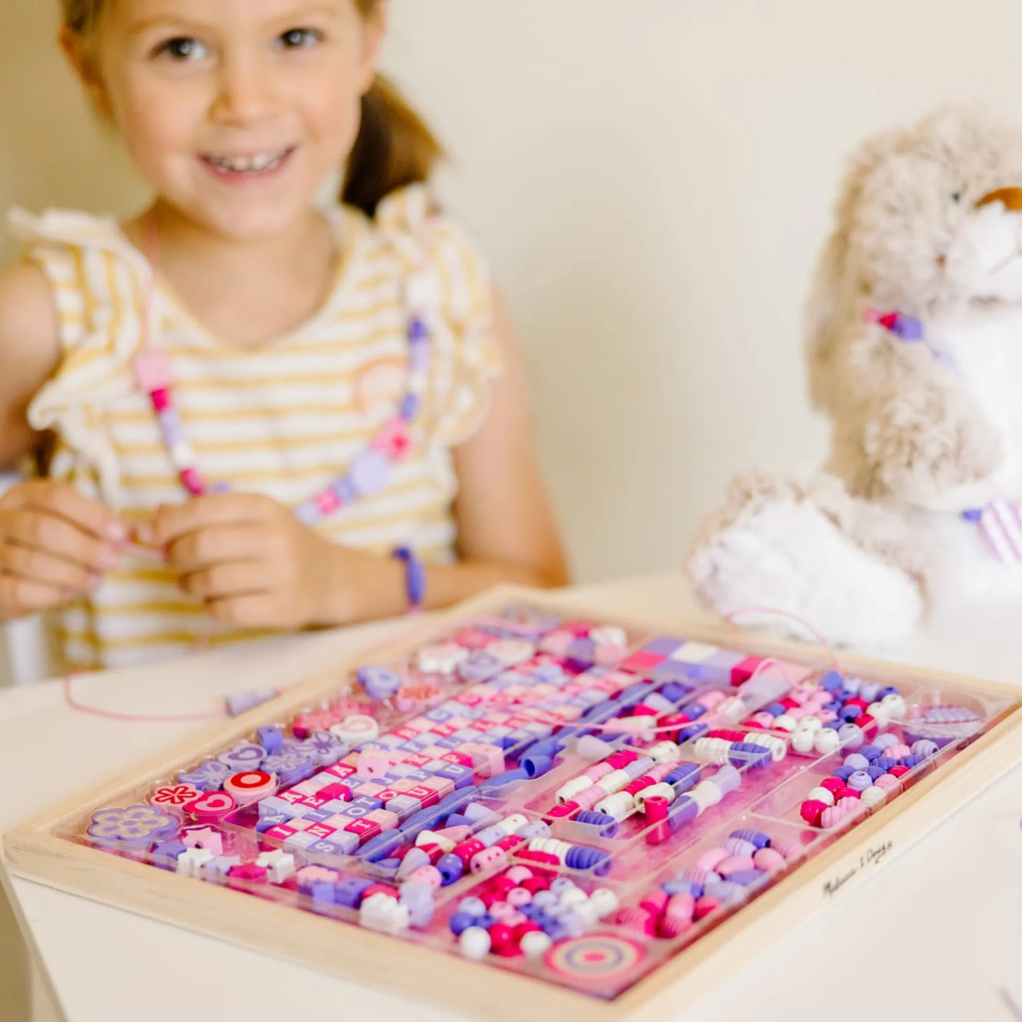 Created by Me! Sparkle & Shimmer Beads Wooden Bead Kit>Melissa & Doug