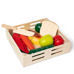 Cutting Food - Wooden Play Food>Melissa & Doug
