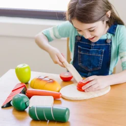 Cutting Food - Wooden Play Food>Melissa & Doug