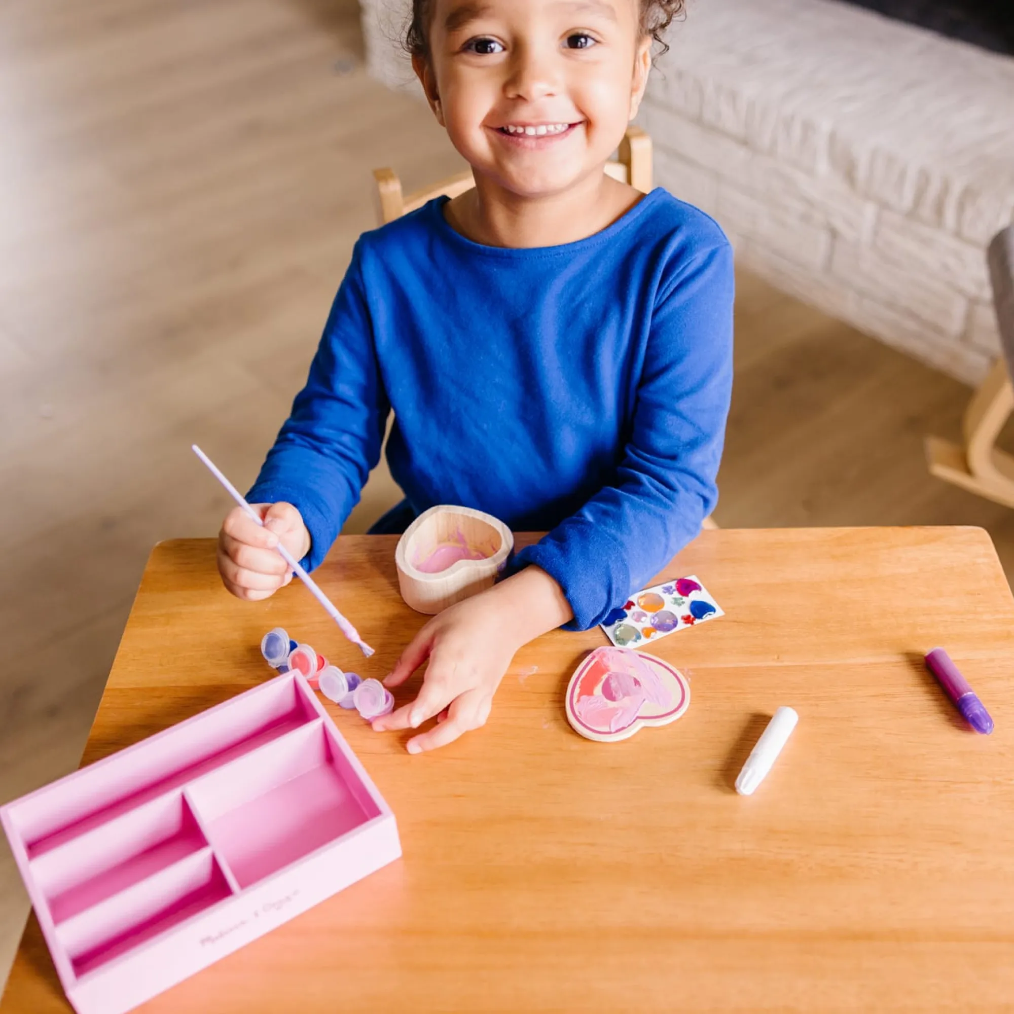 Decorate-Your-Own Wooden Heart Box>Melissa & Doug
