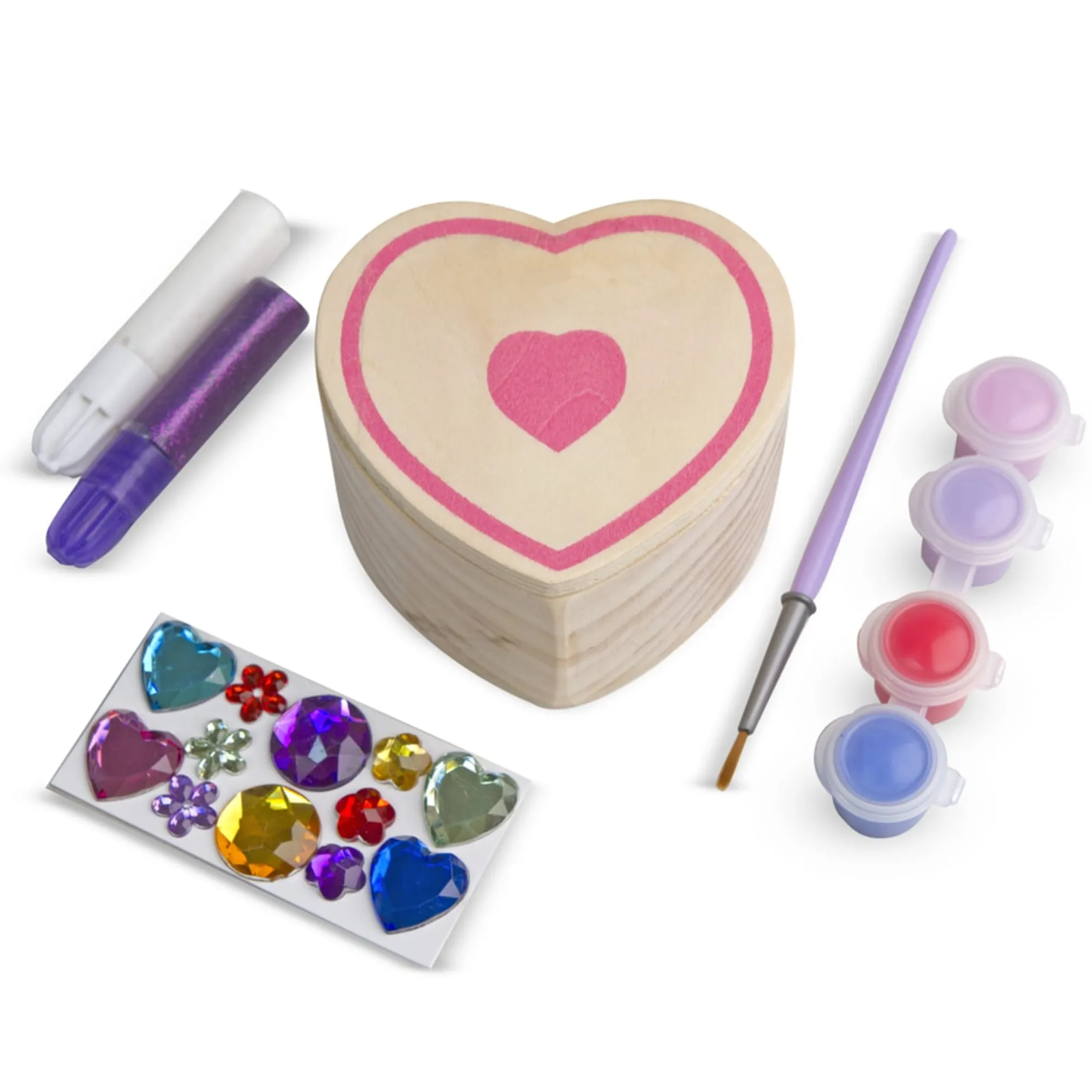 Decorate-Your-Own Wooden Heart Box>Melissa & Doug