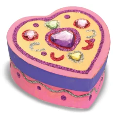 Decorate-Your-Own Wooden Heart Box><noscript><img width=
