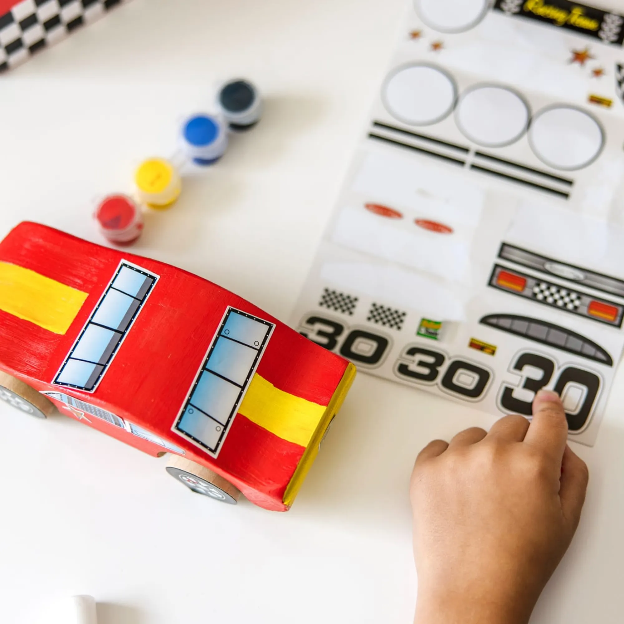 Decorate-Your-Own Wooden Race Car>Melissa & Doug Clearance