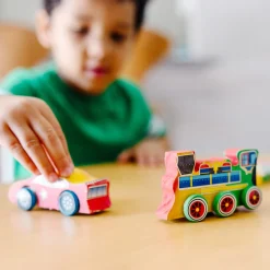 Decorate-Your-Own Wooden Train and Race Car Craft Kit><noscript><img width=