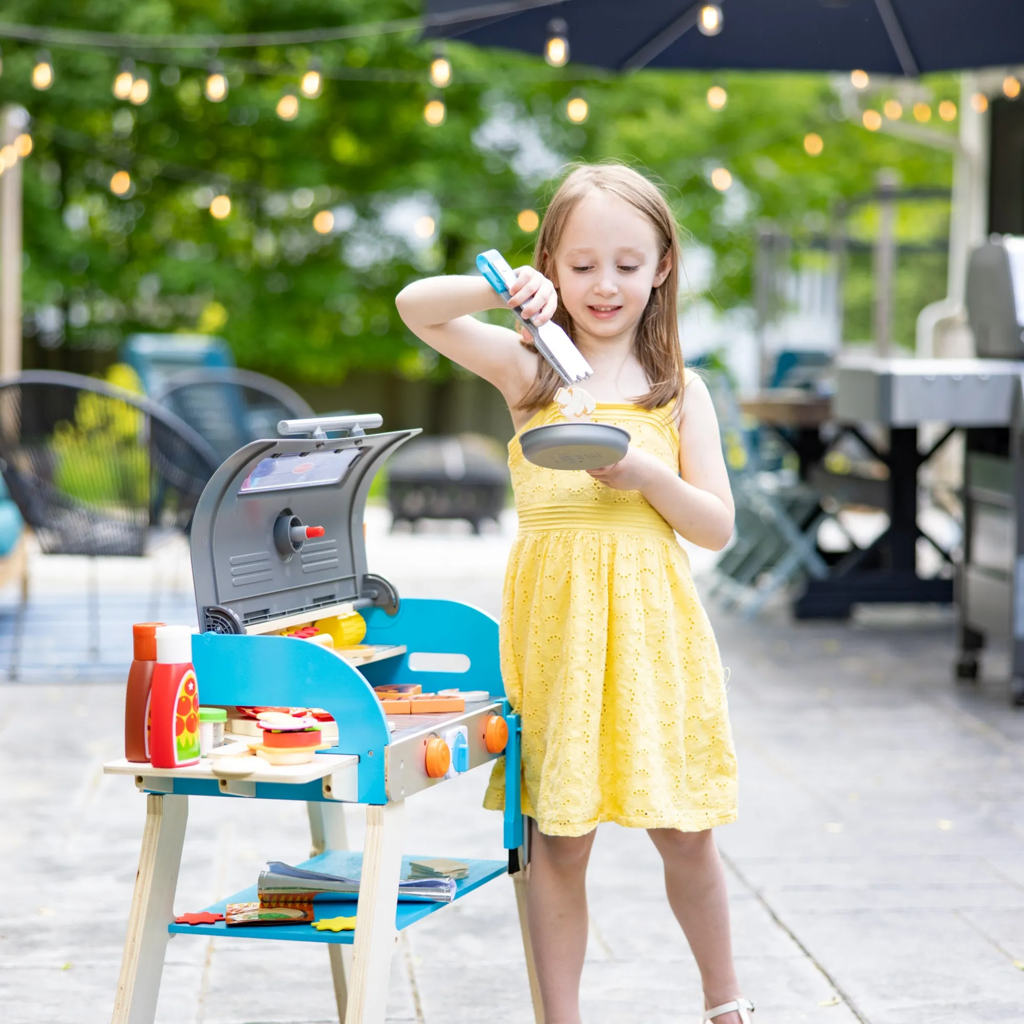 Deluxe Grill & Pizza Oven Play Set>Melissa & Doug Hot