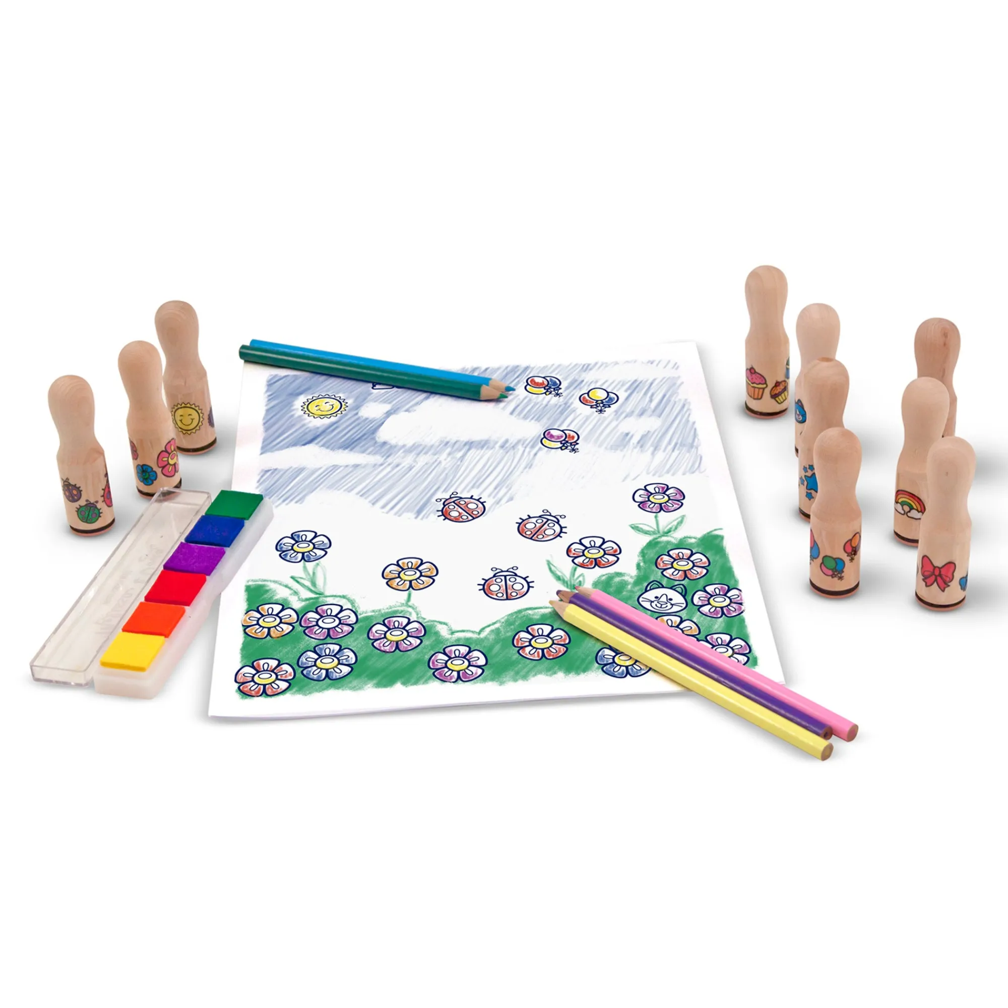 Deluxe Happy Handle Stamp Set>Melissa & Doug Online