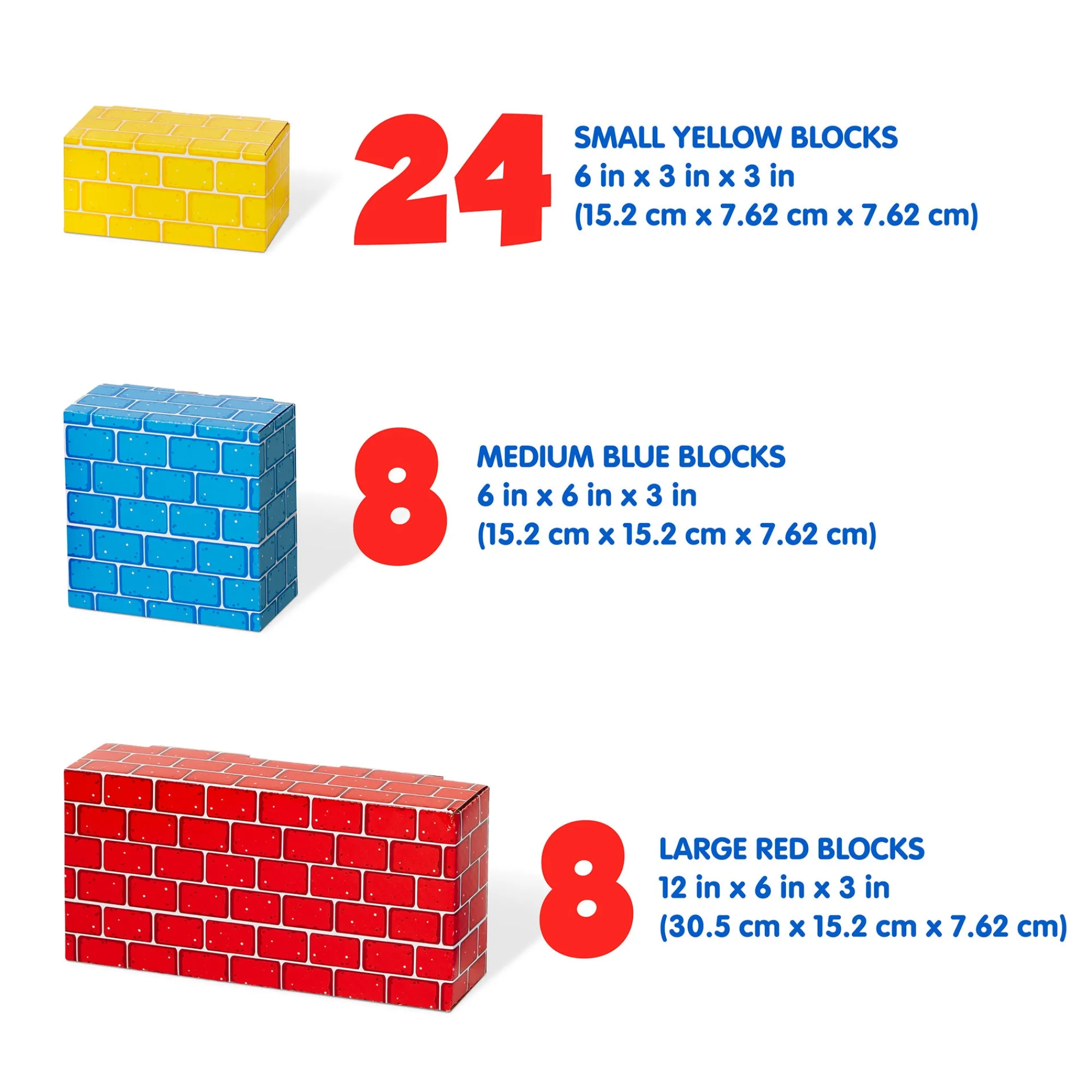 Deluxe Jumbo Cardboard Blocks - 40 Pieces>Melissa & Doug Discount