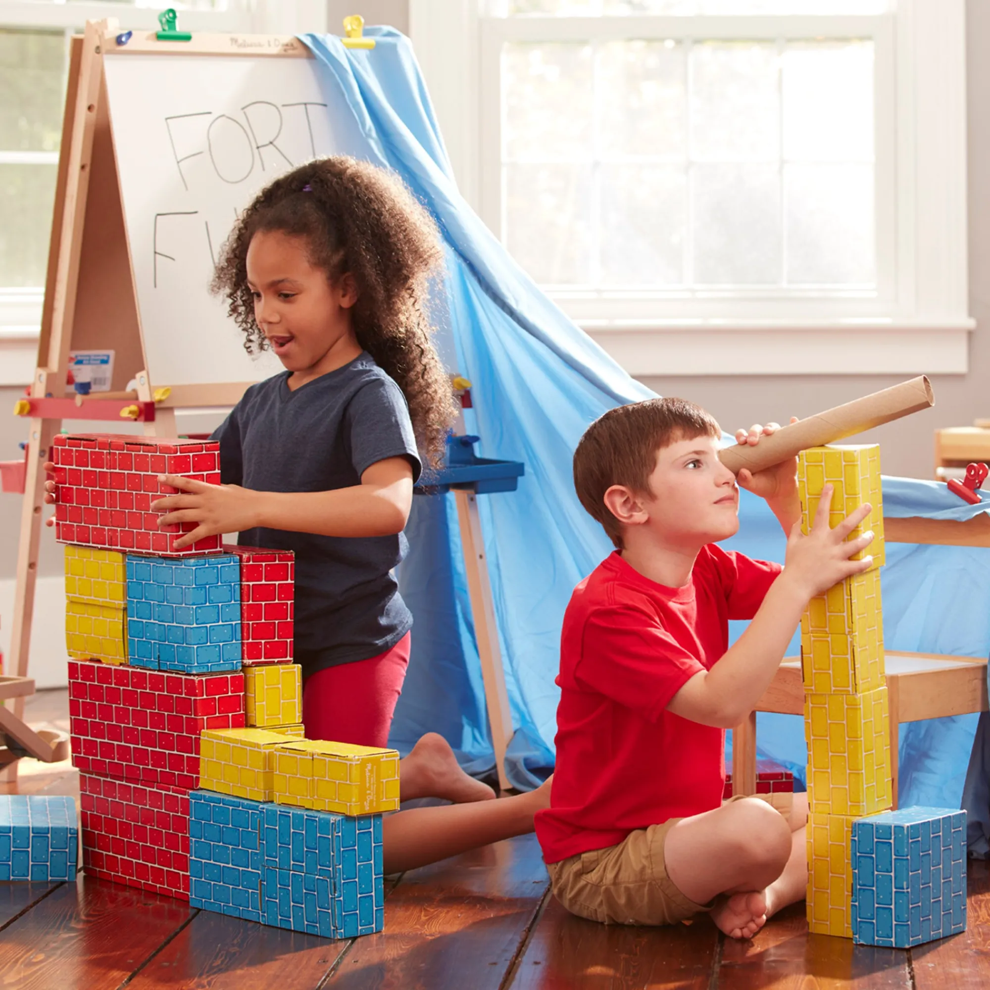 Deluxe Jumbo Cardboard Blocks - 40 Pieces>Melissa & Doug Discount