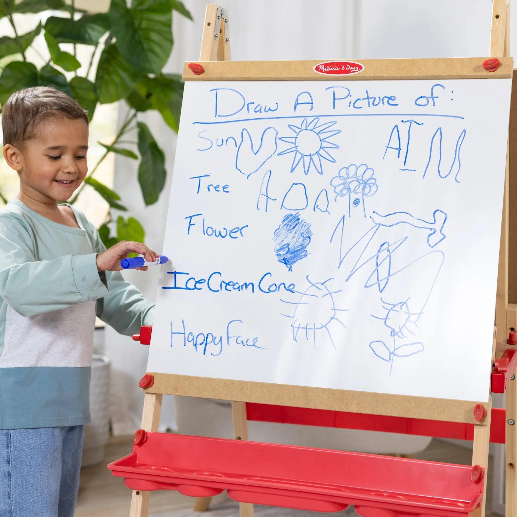 Deluxe Magnetic Standing Art Easel>Melissa & Doug New