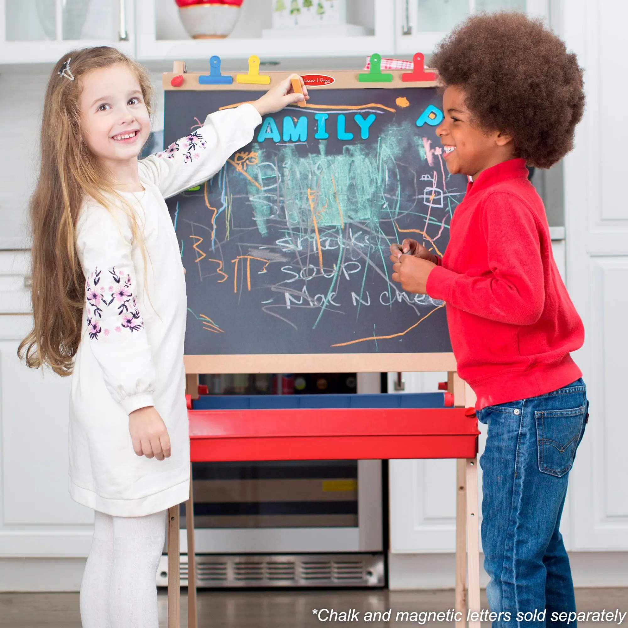 Deluxe Magnetic Standing Art Easel>Melissa & Doug New
