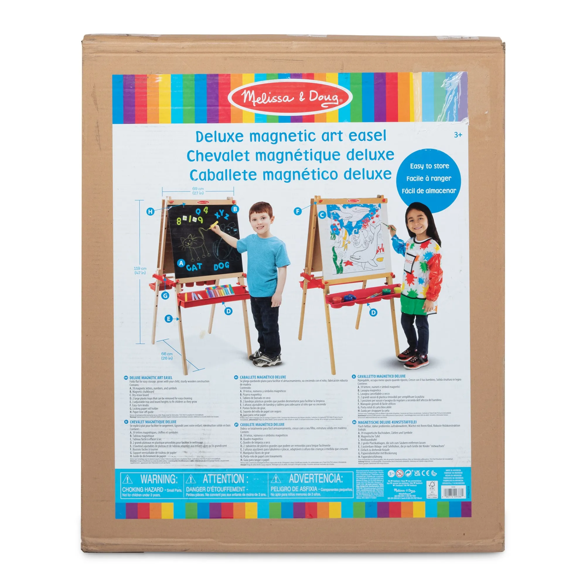 Deluxe Magnetic Standing Art Easel>Melissa & Doug New