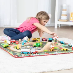 Deluxe Multi-Vehicle Activity Rug Play Set><noscript><img width=