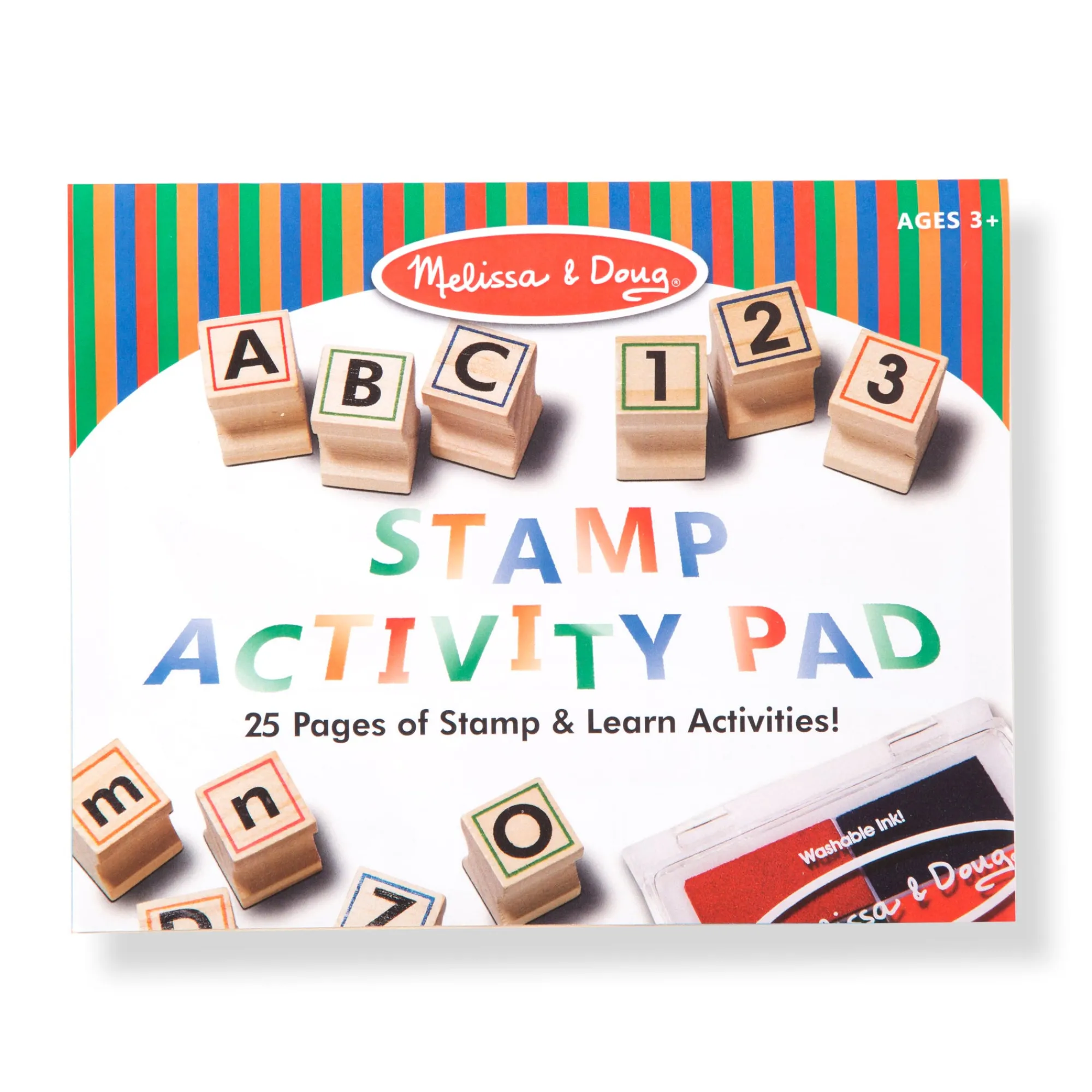Deluxe Wooden Stamp Set - ABCs 123s>Melissa & Doug New