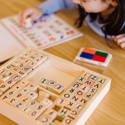 Deluxe Wooden Stamp Set - ABCs 123s><noscript><img width=