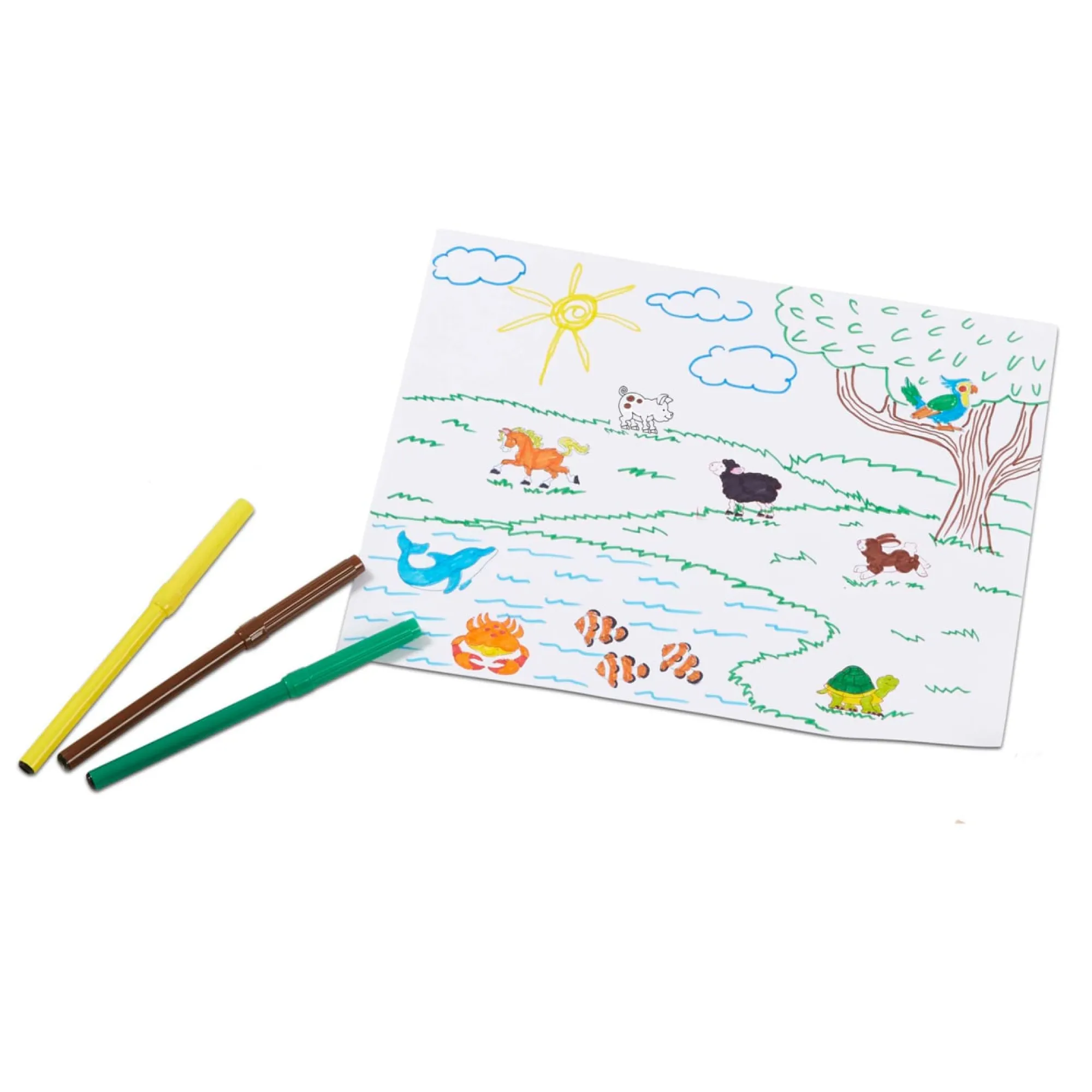 Deluxe Wooden Stamp Set - Animals>Melissa & Doug New