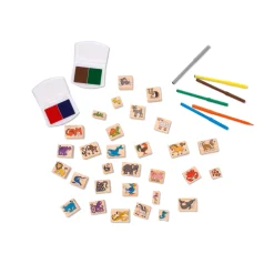 Deluxe Wooden Stamp Set - Animals><noscript><img width=