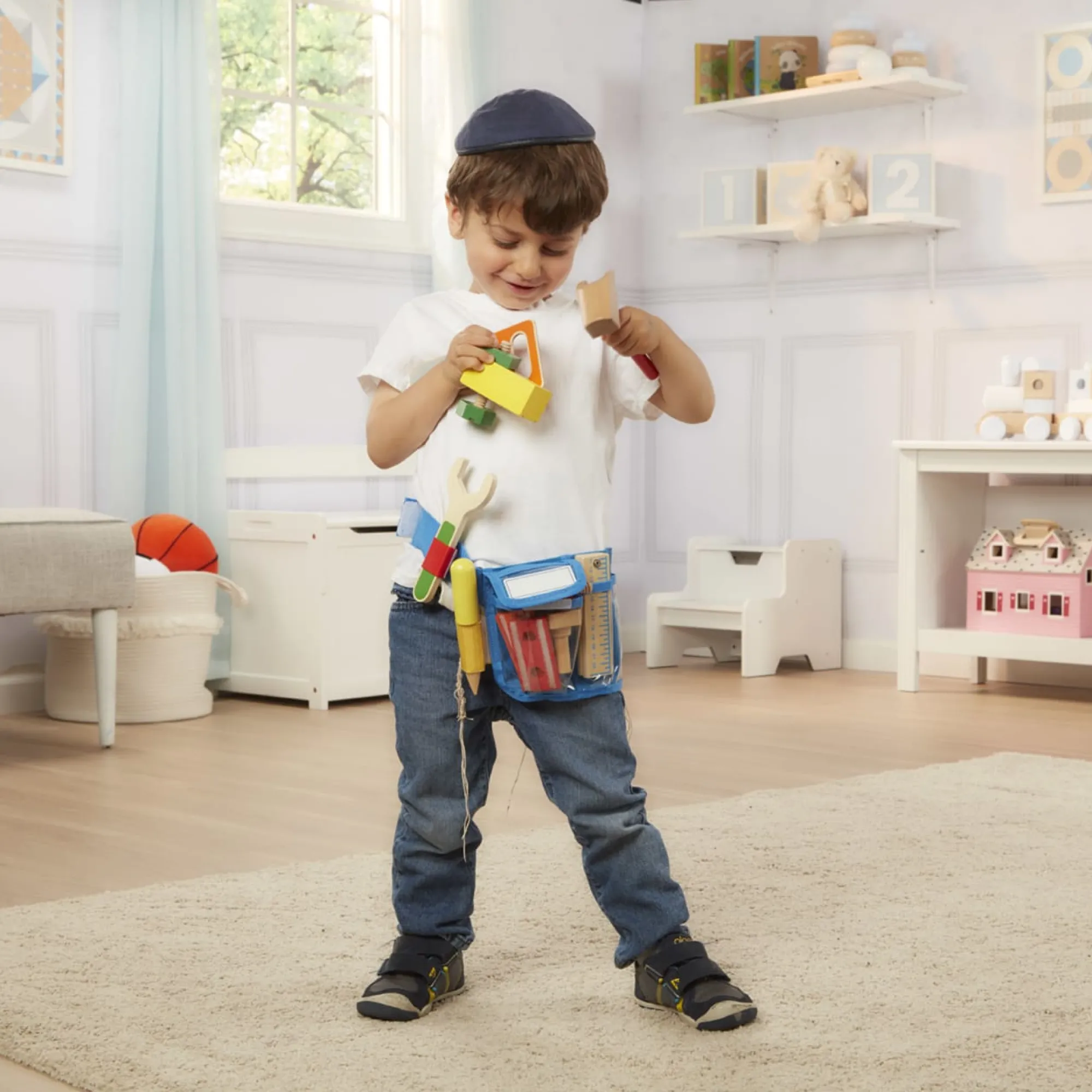 Deluxe Wooden Tool Belt Set>Melissa & Doug Clearance