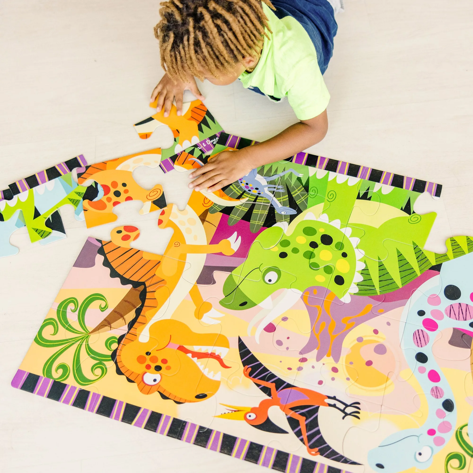Dinosaur Dawn Floor Puzzle - 24 Pieces>Melissa & Doug Hot