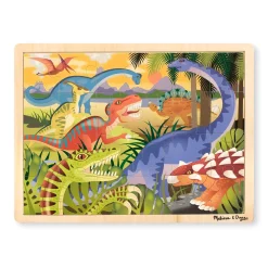 Dinosaur Wooden Jigsaw Puzzle - 24 Pieces>Melissa & Doug Sale