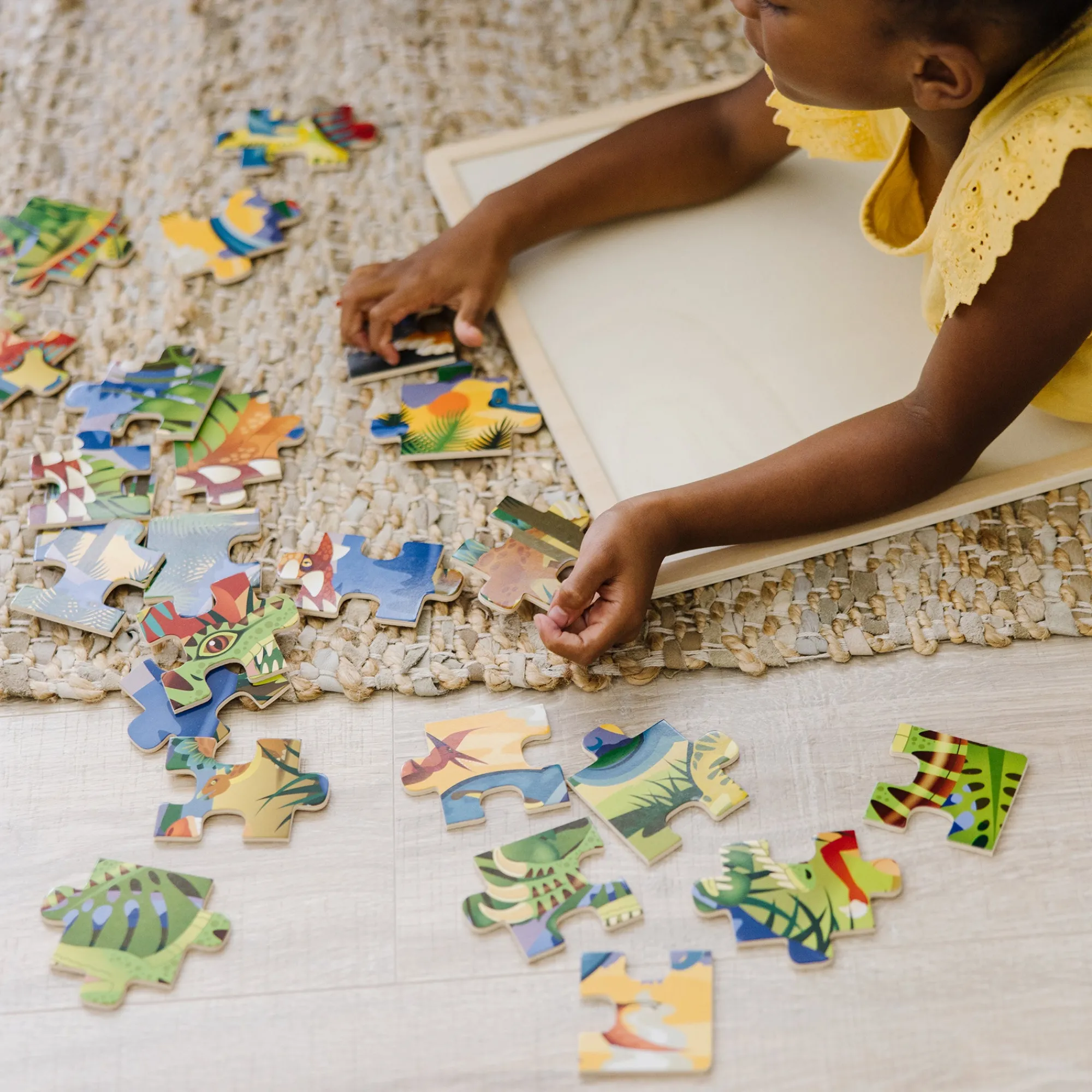 Dinosaur Wooden Jigsaw Puzzle - 24 Pieces>Melissa & Doug Sale