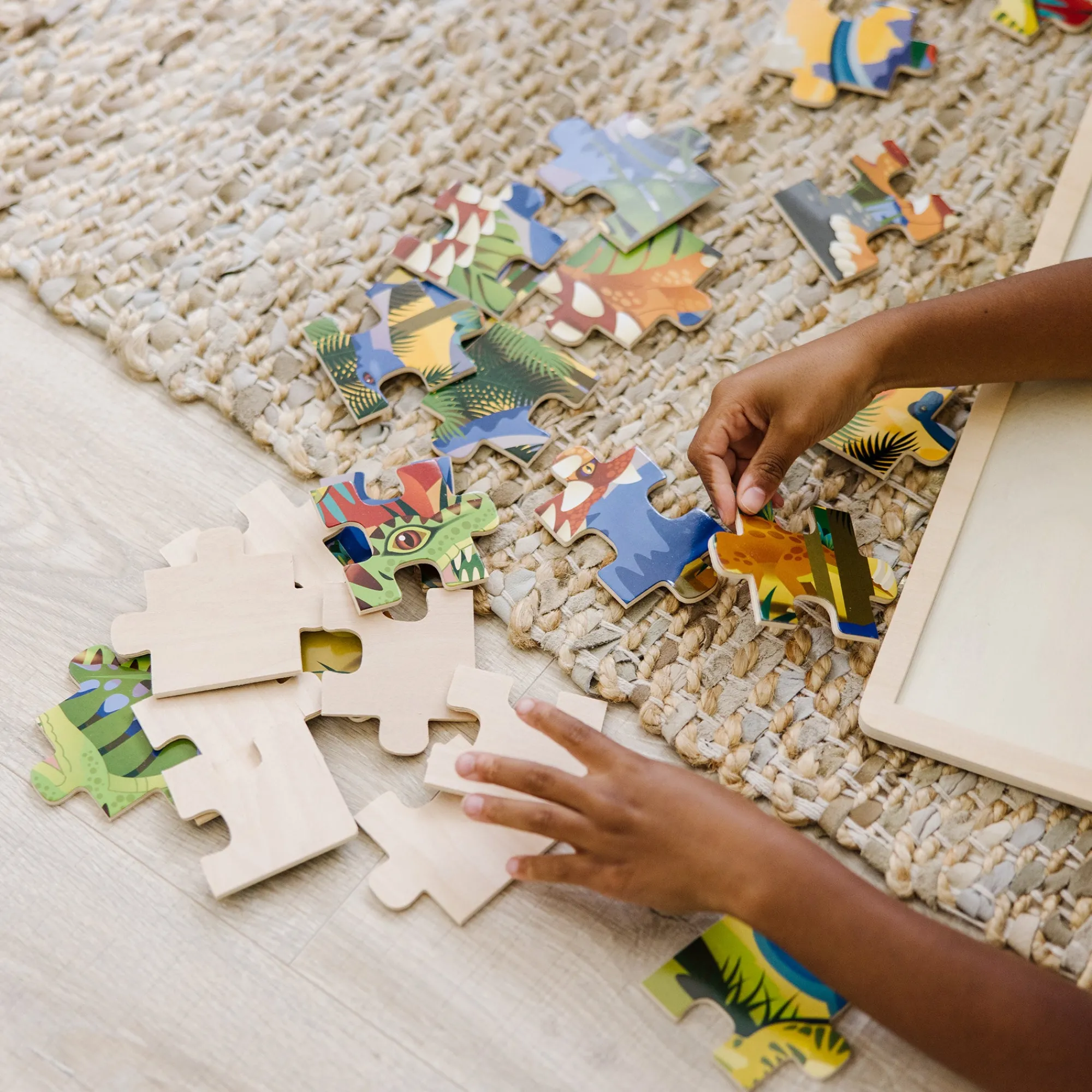 Dinosaur Wooden Jigsaw Puzzle - 24 Pieces>Melissa & Doug Sale