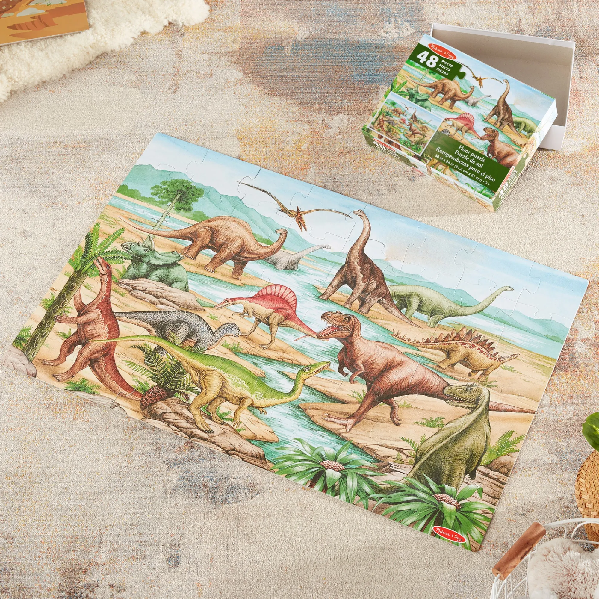 Dinosaurs Floor Puzzle - 48 Pieces>Melissa & Doug Discount