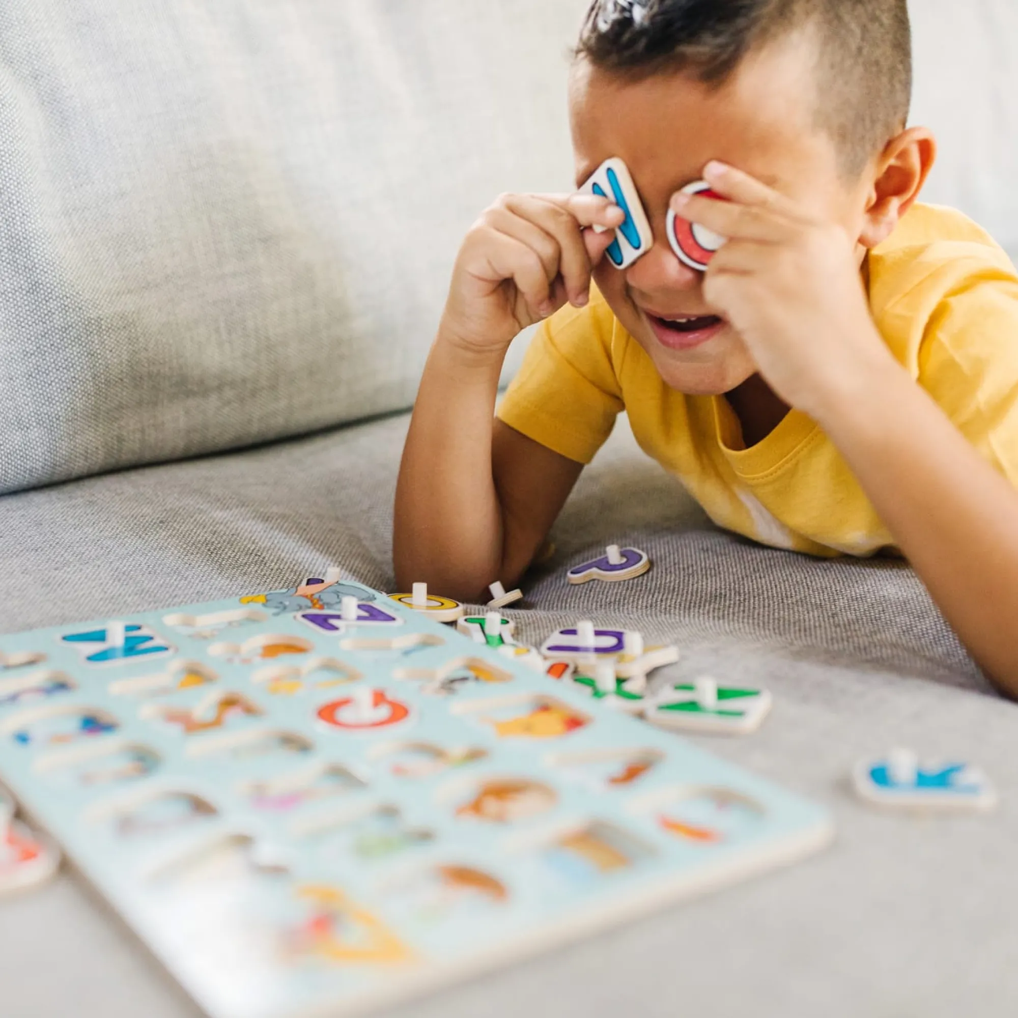 Disney Classics Wooden Alphabet Peg Puzzle>Melissa & Doug Sale
