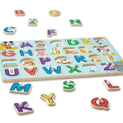 Disney Classics Wooden Alphabet Peg Puzzle><noscript><img width=