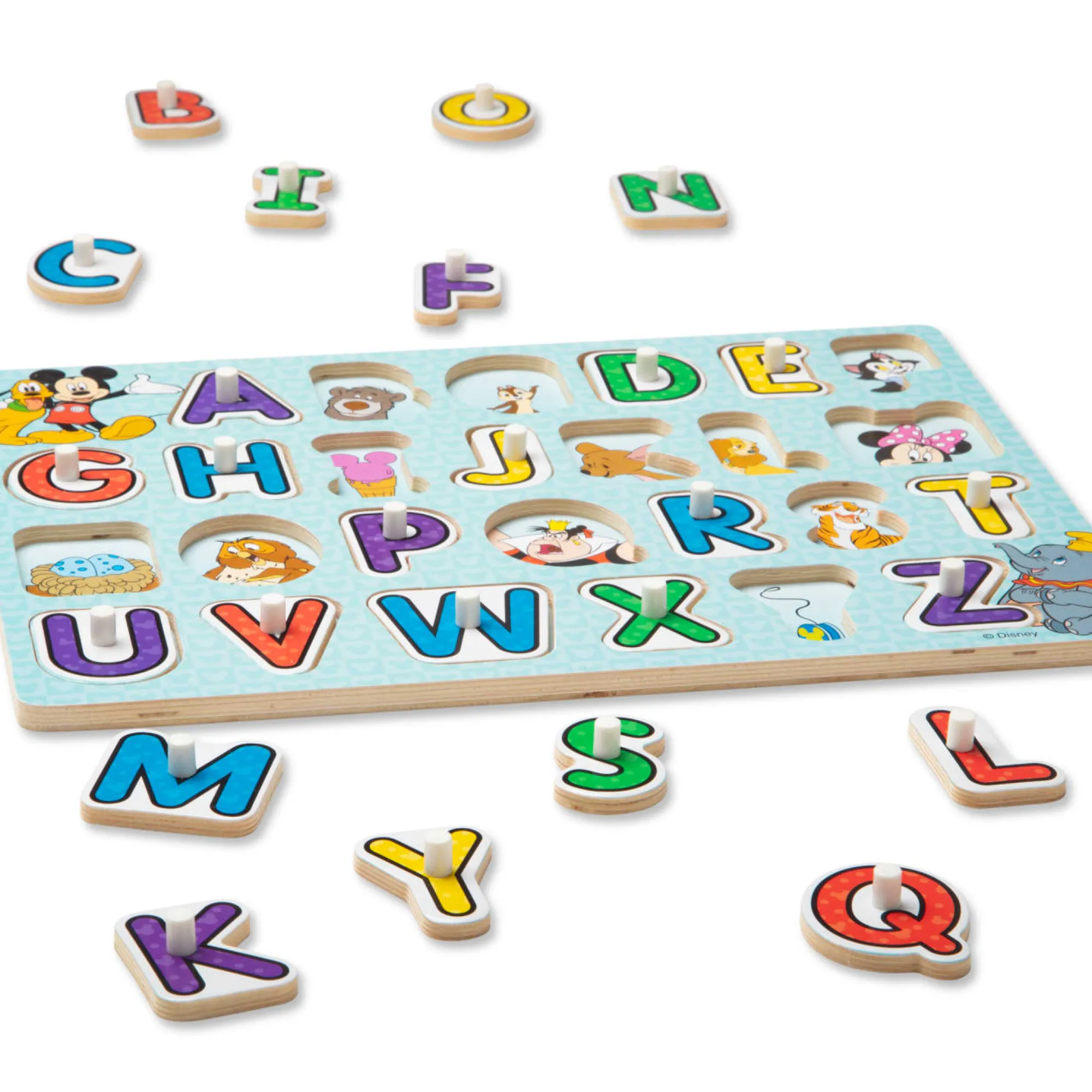 Disney Classics Wooden Alphabet Peg Puzzle>Melissa & Doug Sale