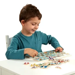 Disney Classics Wooden Alphabet Peg Puzzle><noscript><img width=