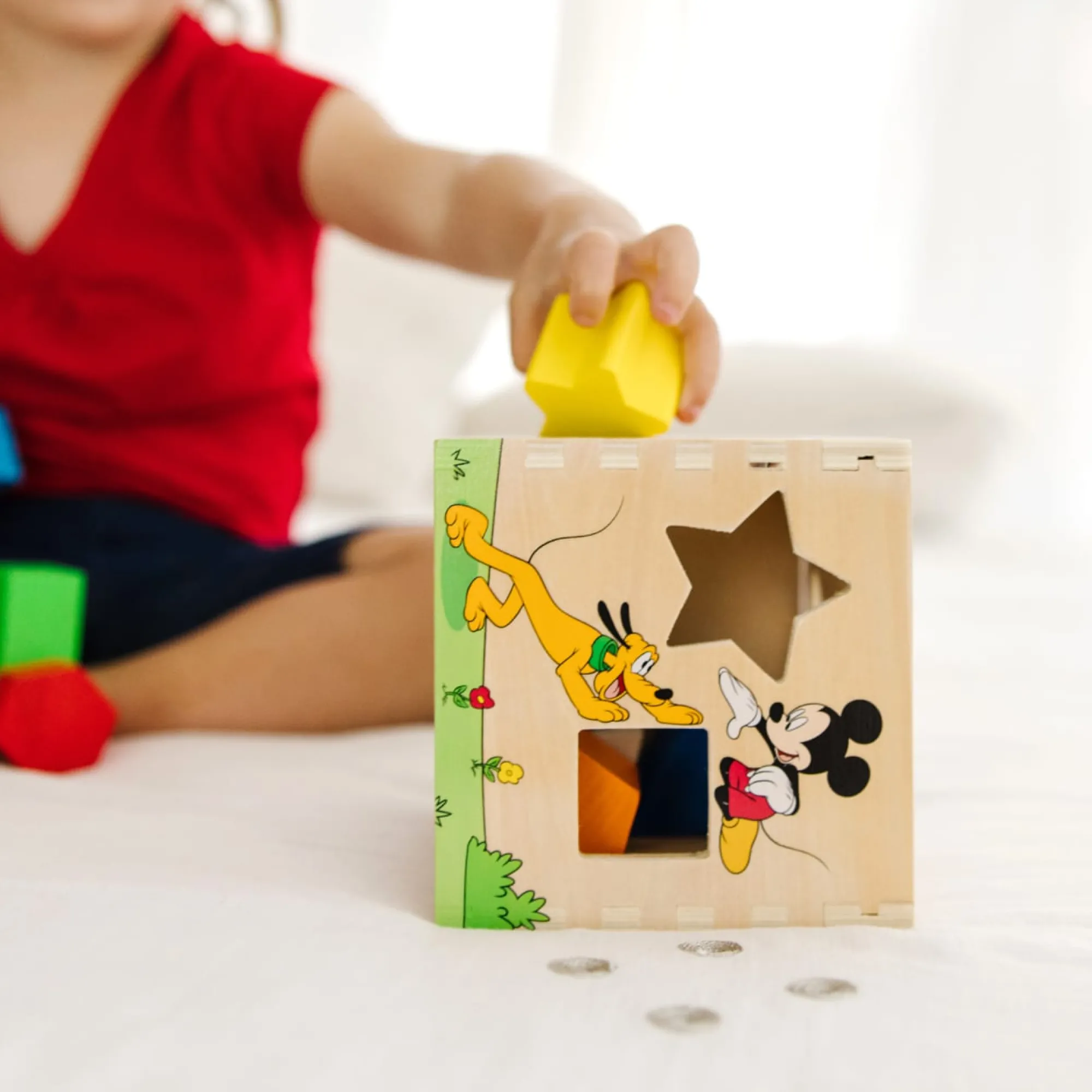 Disney Mickey Mouse & Friends Wooden Shape Sorting Cube>Melissa & Doug Discount