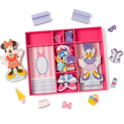 Disney Minnie & Daisy Deluxe Wooden Magnetic Dress-Up><noscript><img width=