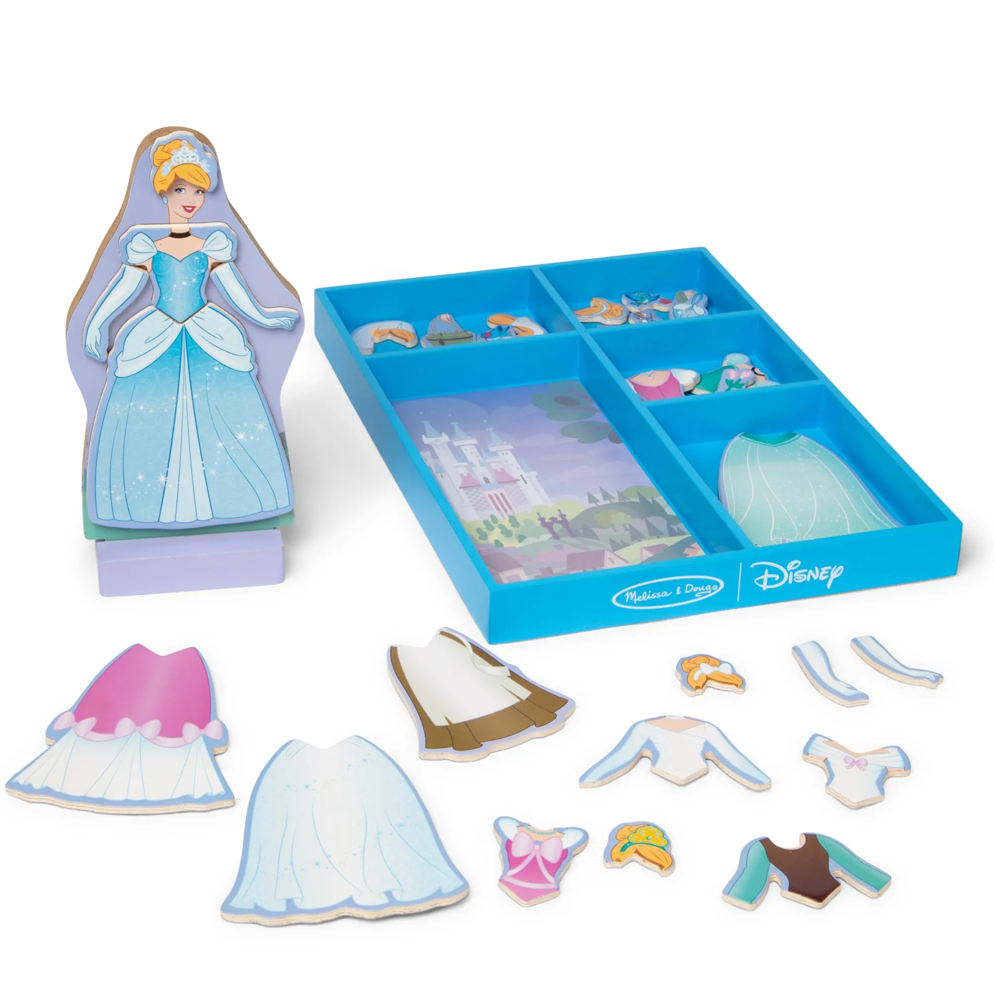 Disney Princess Cinderella Wooden Magnetic Dress-Up>Melissa & Doug Online