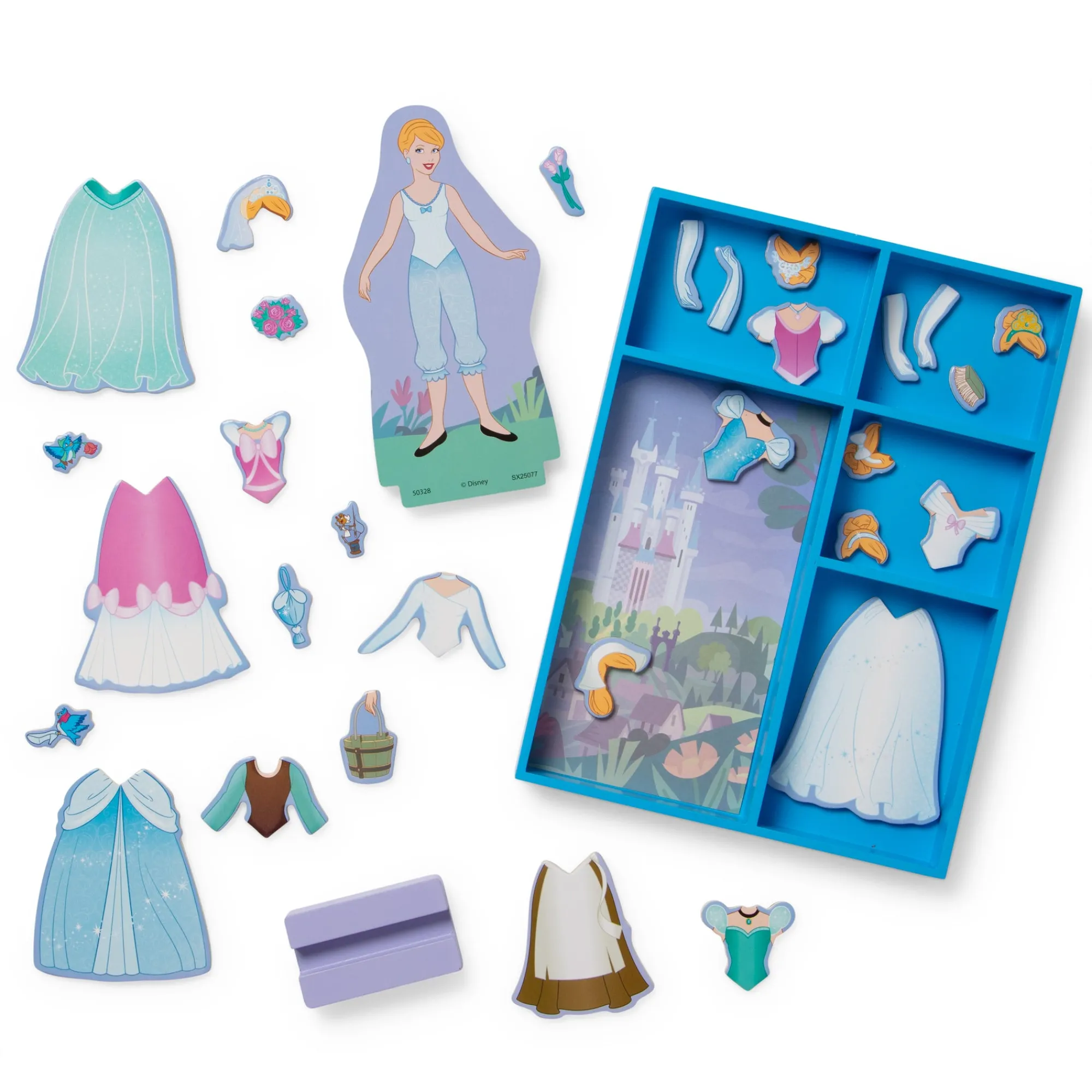 Disney Princess Cinderella Wooden Magnetic Dress-Up>Melissa & Doug Online