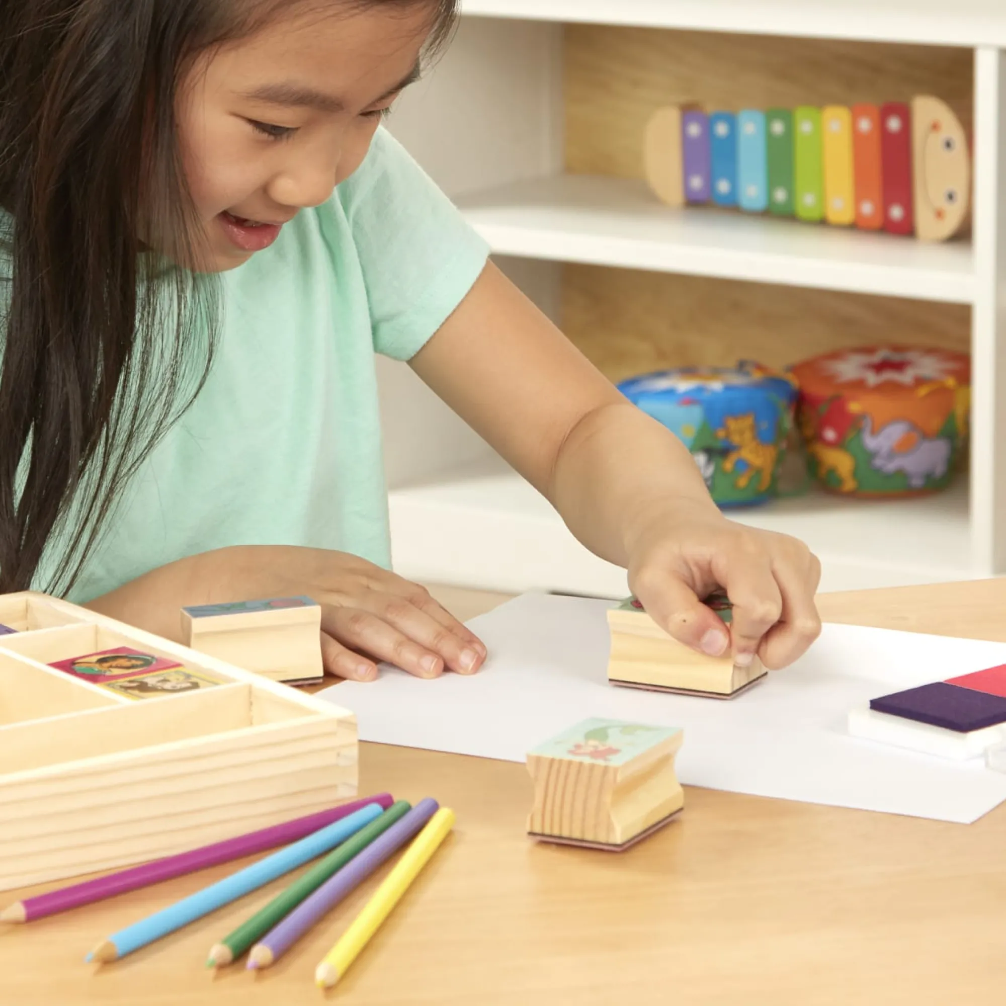 Disney Princess Wooden Stamp Set>Melissa & Doug Best