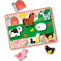Farm Animals Chunky Puzzle - 8 Pieces><noscript><img width=