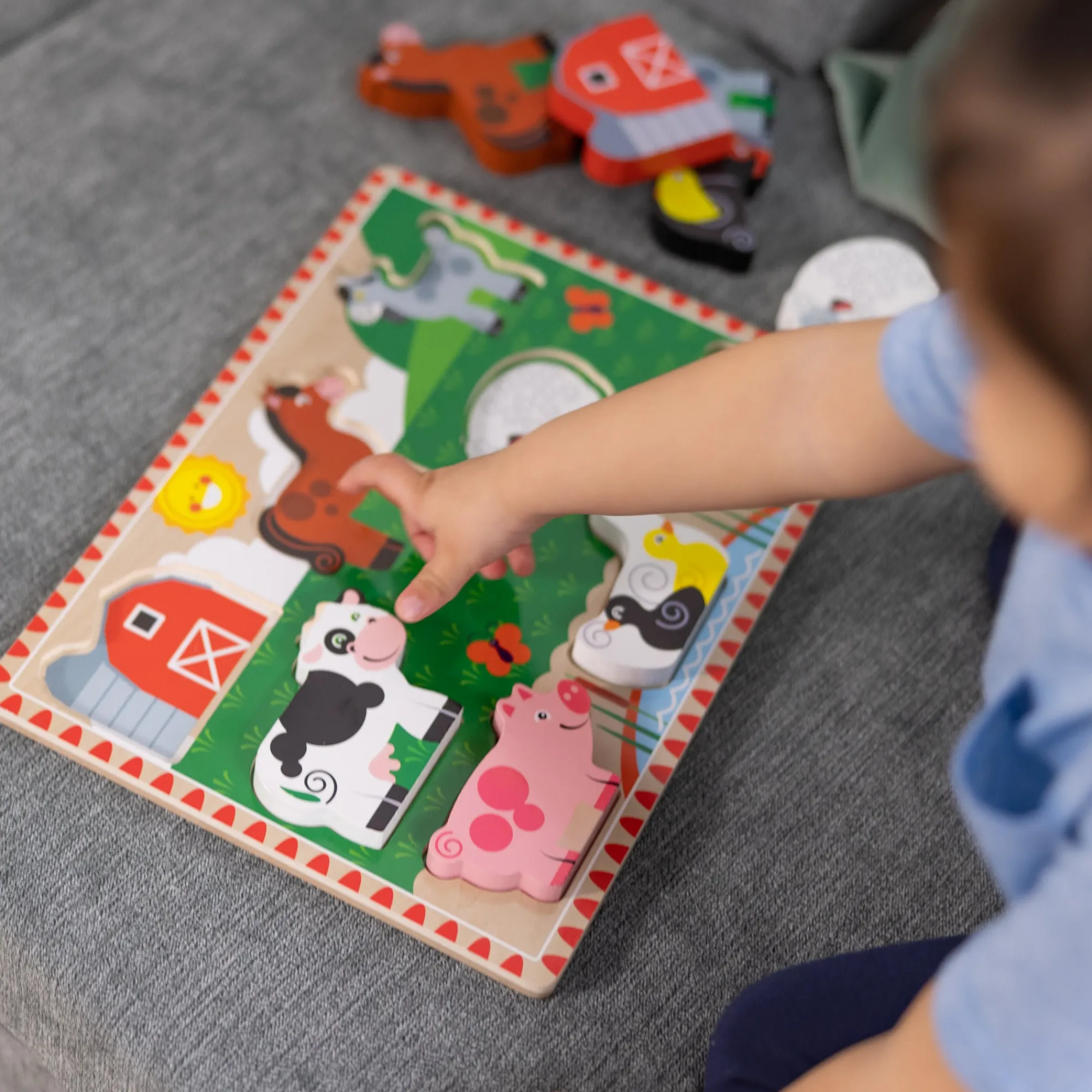 Farm Animals Chunky Puzzle - 8 Pieces>Melissa & Doug Discount