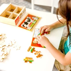 Farm Animals Jigsaw Puzzles in a Box>Melissa & Doug Hot