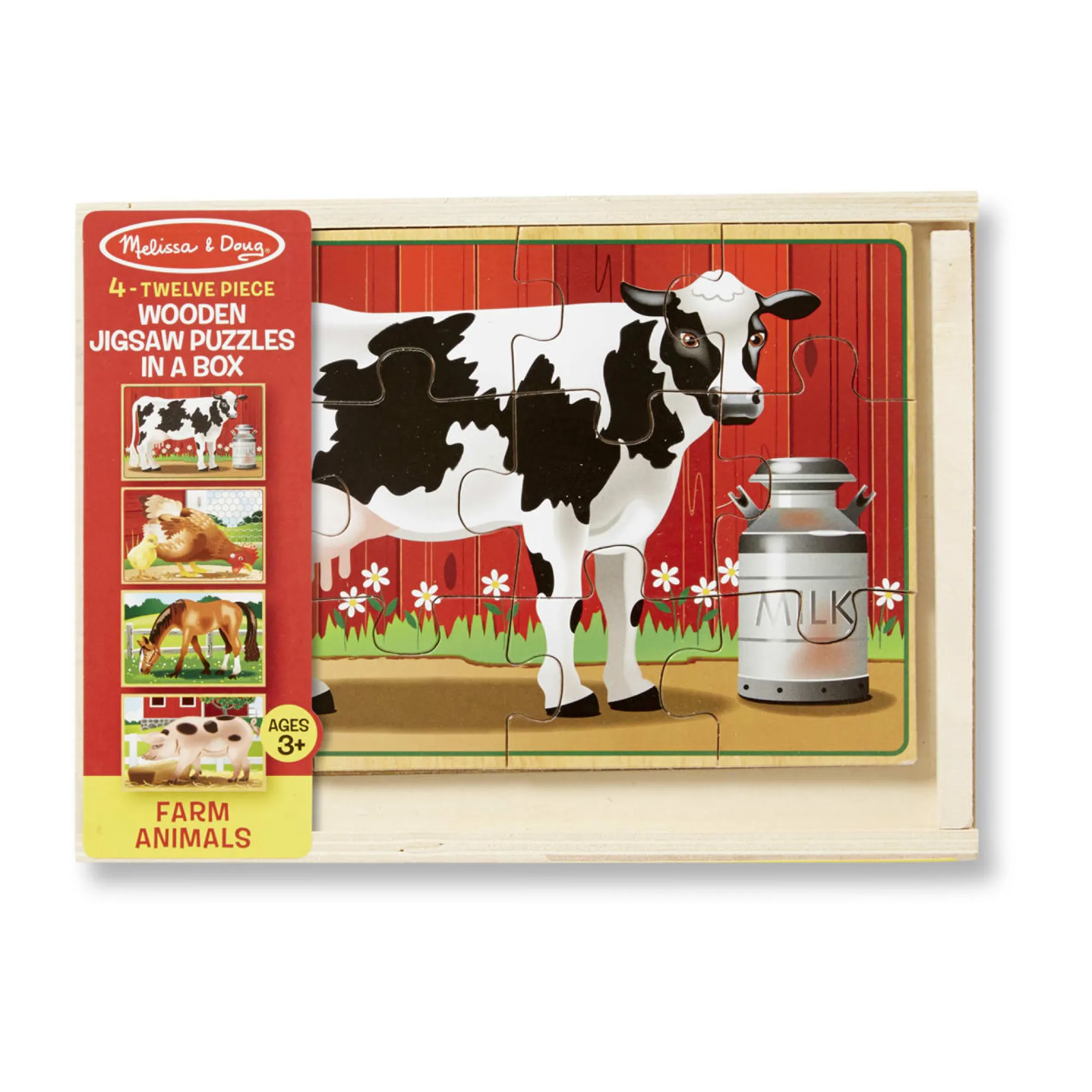 Farm Animals Jigsaw Puzzles in a Box>Melissa & Doug Hot