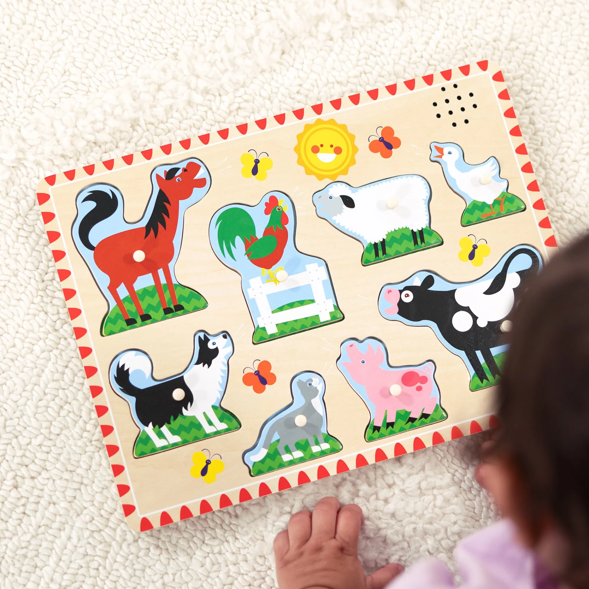 Farm Animals Sound Puzzle - 8 Pieces>Melissa & Doug Hot