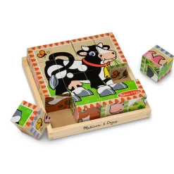 Farm Cube Puzzle - 16 Pieces>Melissa & Doug Outlet