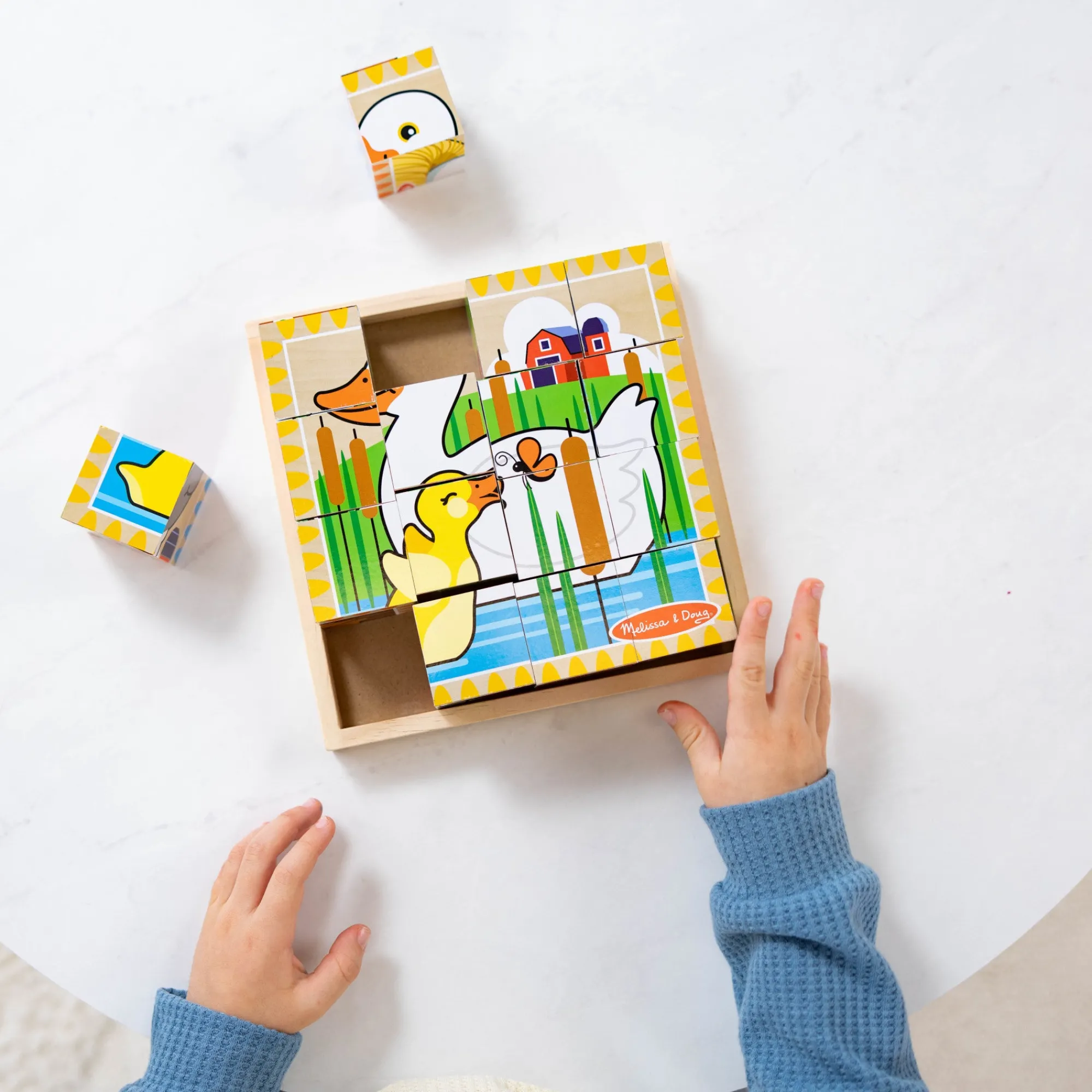 Farm Cube Puzzle - 16 Pieces>Melissa & Doug Outlet