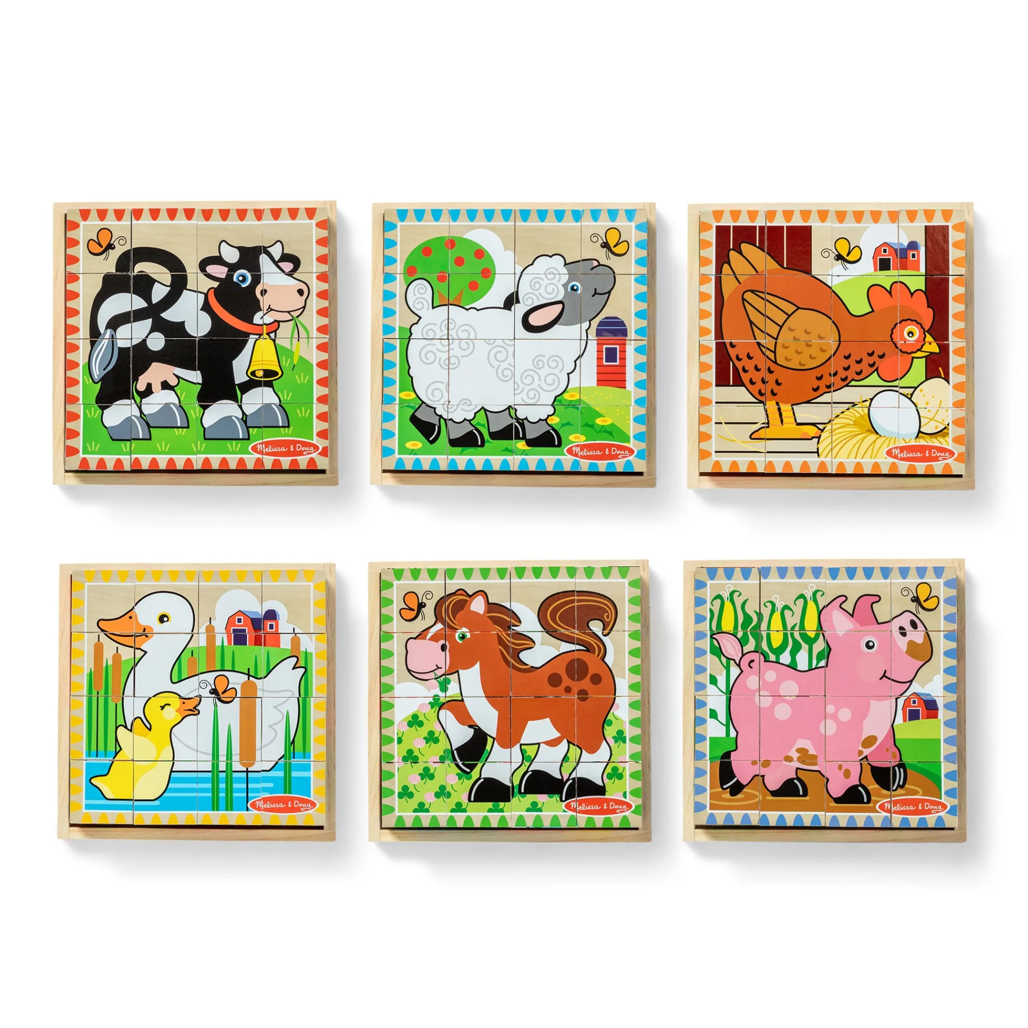 Farm Cube Puzzle - 16 Pieces>Melissa & Doug Outlet