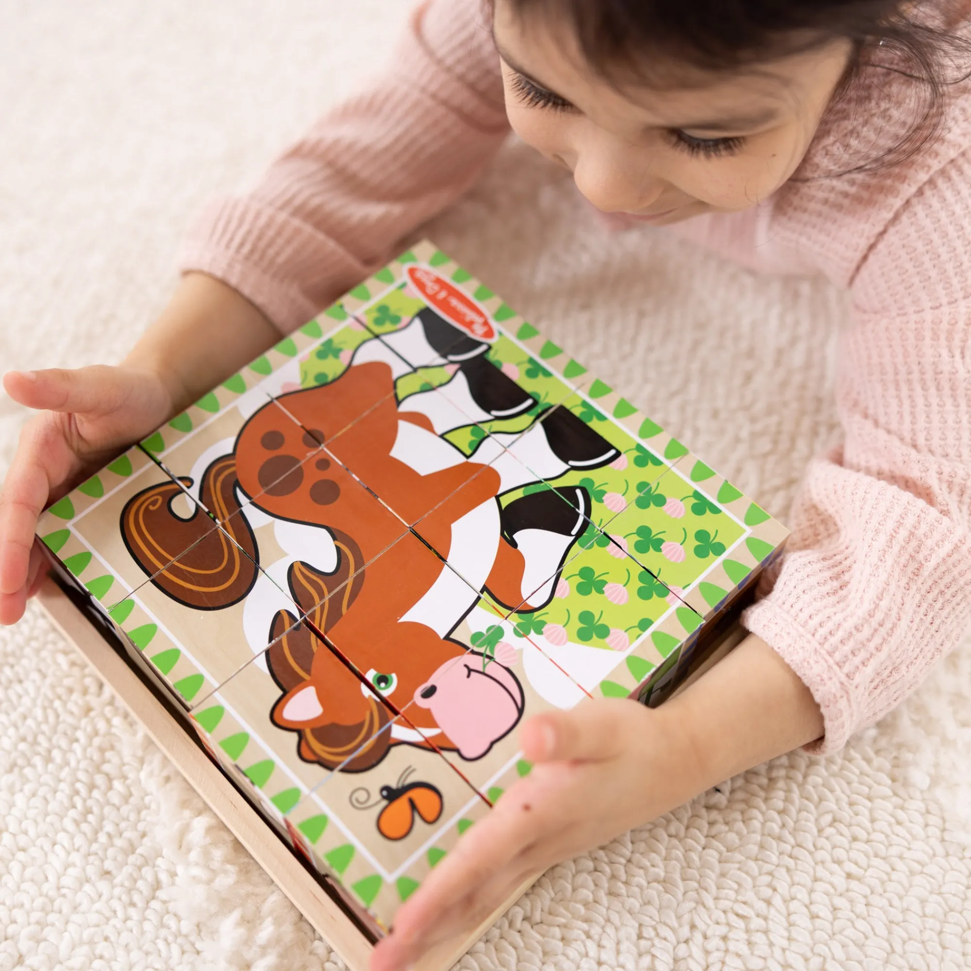 Farm Cube Puzzle - 16 Pieces>Melissa & Doug Outlet