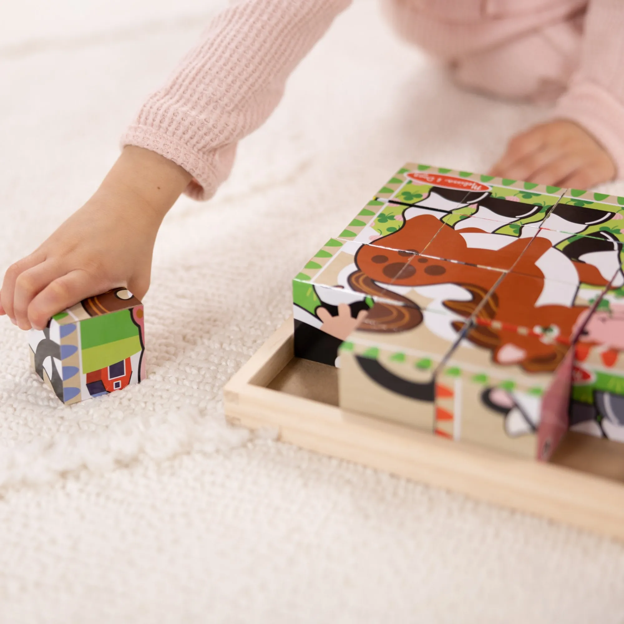 Farm Cube Puzzle - 16 Pieces>Melissa & Doug Outlet