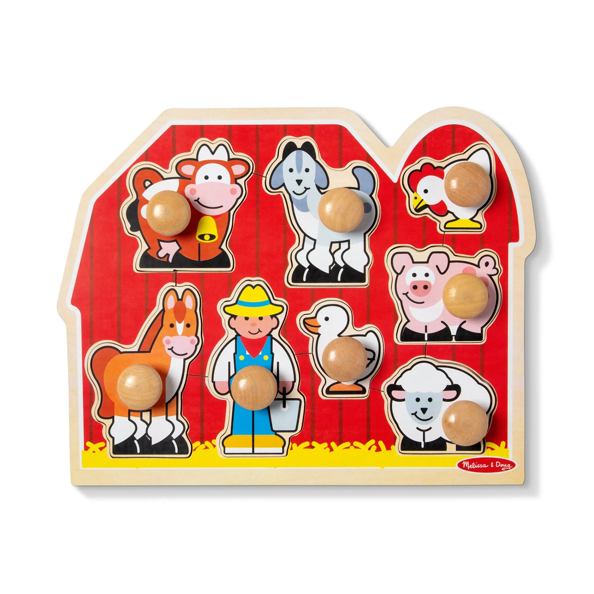 Farm Friends Jumbo Peg Puzzle - 8 Pieces>Melissa & Doug Discount
