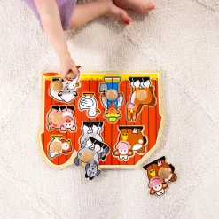 Farm Friends Jumbo Peg Puzzle - 8 Pieces><noscript><img width=