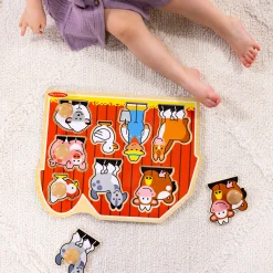 Farm Friends Jumbo Peg Puzzle - 8 Pieces><noscript><img width=
