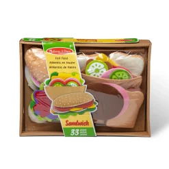 Felt Food Sandwich Play Set><noscript><img width=