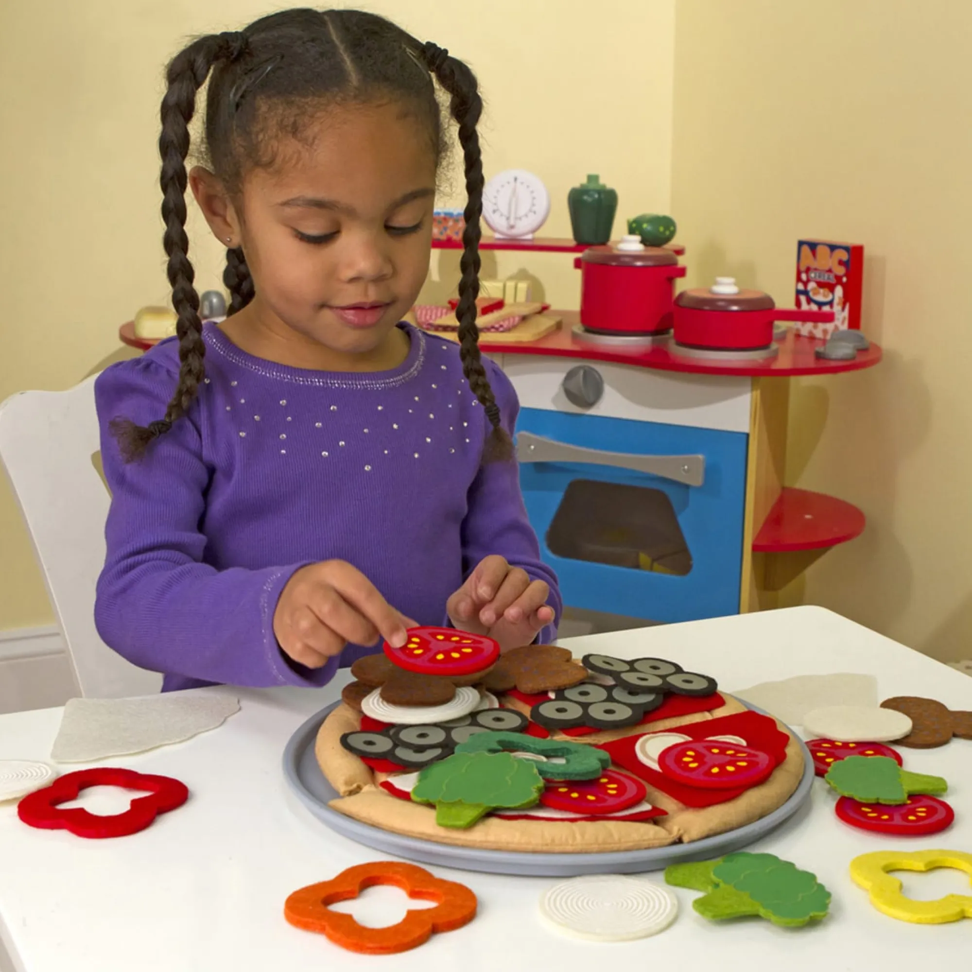 Felt Play Food - Pizza Set>Melissa & Doug